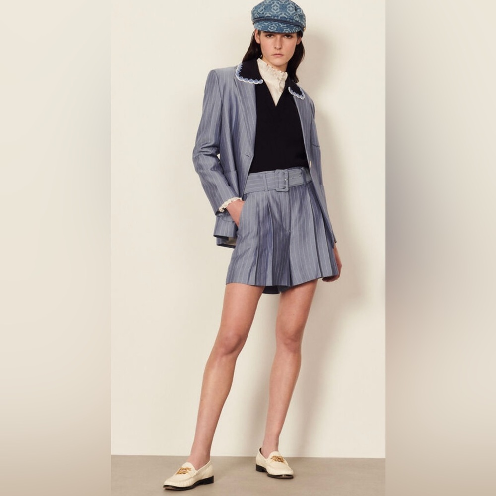 Sandro Striped Shorts